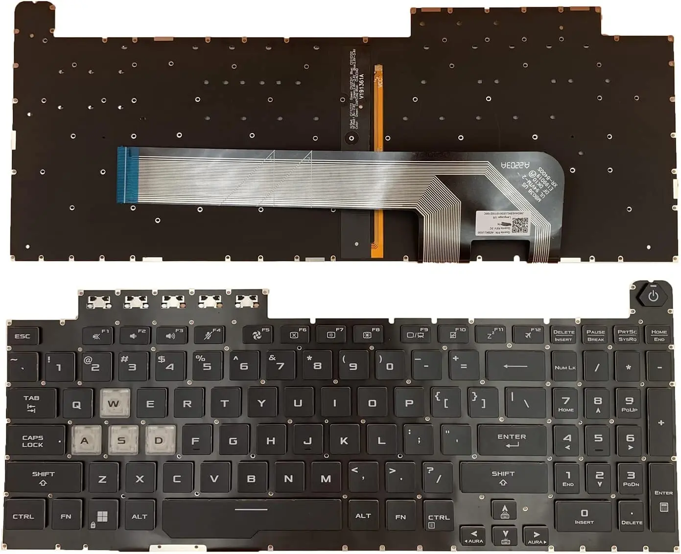 Teclado Retroiluminado dos Eua para Jogos Asus Tuf Fx706iu Fx706hc Fx706hcb Fx706he Novo