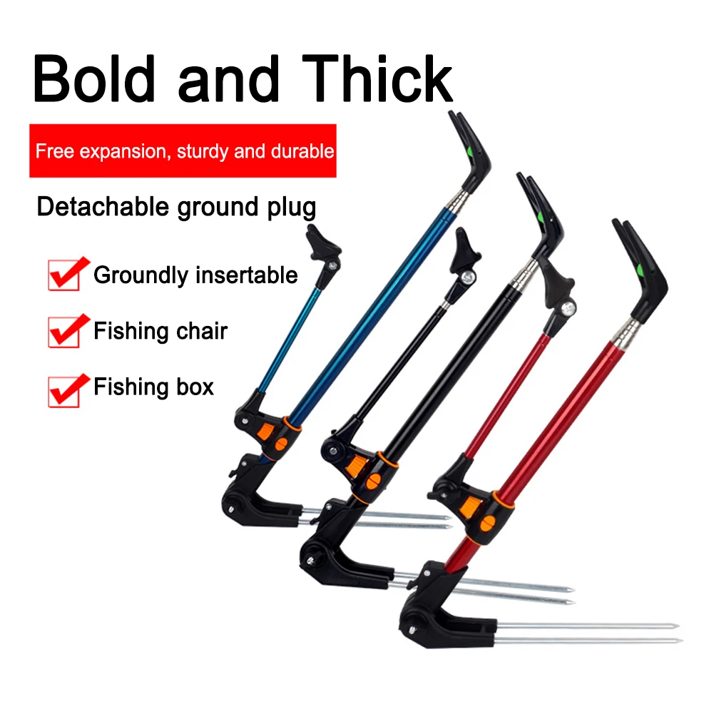 1.7M/2.1M/2.4M Fishing Pole Holders Stainless Steel fishing support  Telescopic Fishing rod bracket Fishing Accessories - AliExpress