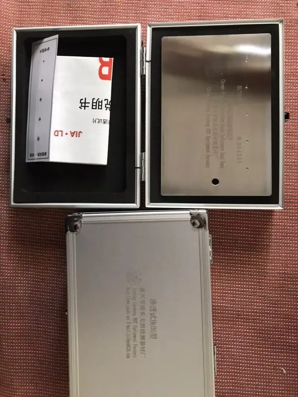 B5 type stainless steel five flower test block (five point dye penetrant test block)/flaw detection block