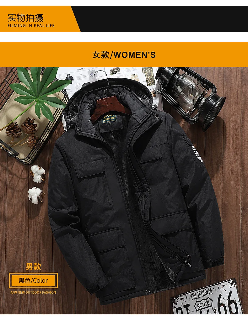 mens parka with fur hood Brand Winter Parkas Men Warm Thick Windproof Jacket Men Quality Multi-Pocket Hooded Coat Men's Fashion Waterproof Outwear L-9Xl fur parka