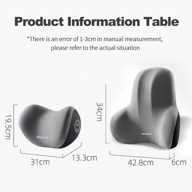 Car Neck Cushion Memory Foam Protective Lumbar Back Support Breathable Universal Car Headrest Pillow Car Supplies
