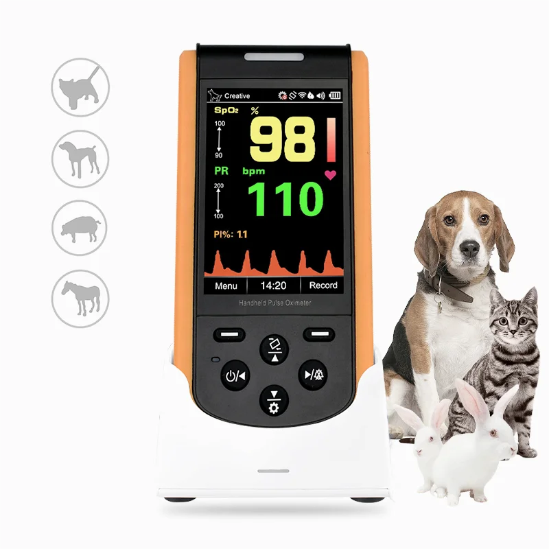 

Vet Veterinary Spo2 Testing Machine Handheld Pulse Oxi meter