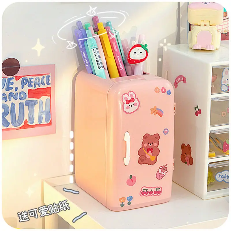 Kawaii – Organiseur De Bureau Créatif Pour Le Frigo, Grande Capacité Pour  Les Étudiants - Stylo Titulaires - AliExpress