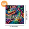 1 pc 24 Pages Dragon Coloring Book Different Patterns Parent child interactive gift Relax Art Self-painting book 2