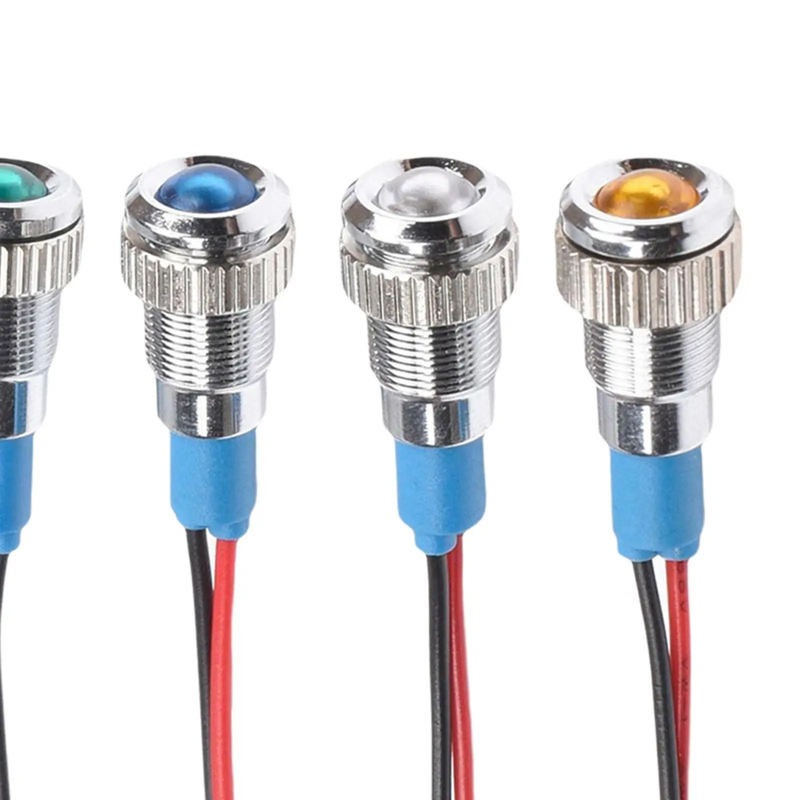 5 LED 표시등, 자동차 액세서리, 3개, 방수, 와이어 포함, 오토바이 방향 지시등용 신호등