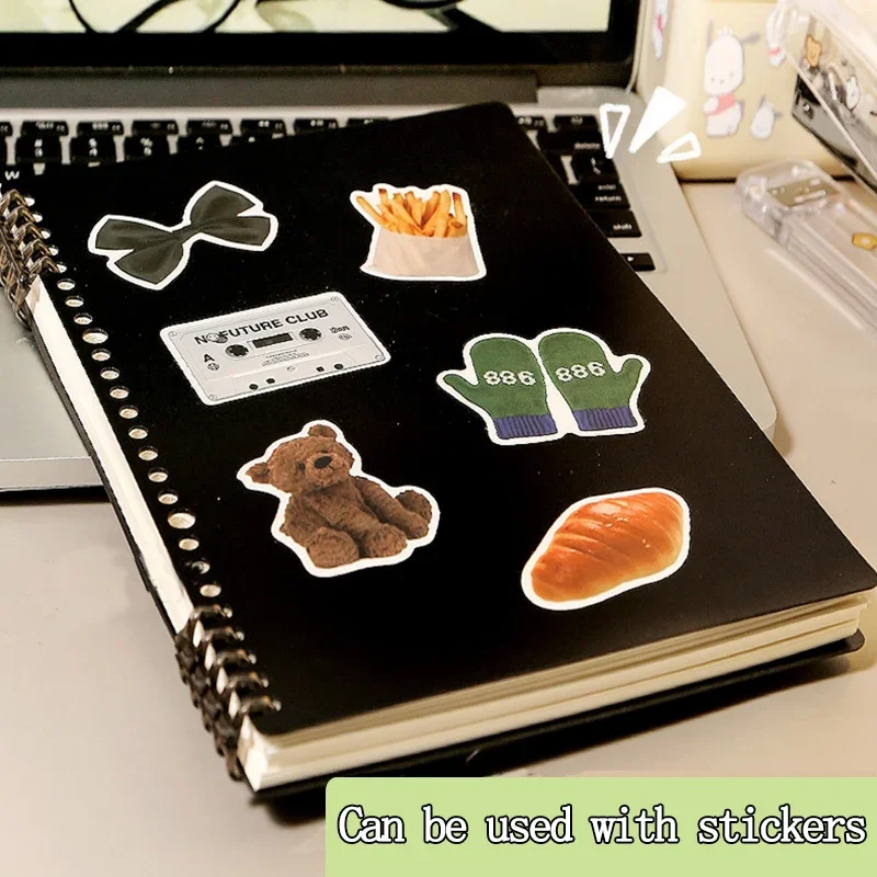 Loose Leaf Notebook refillable page Diary Planner Office School Supplies Stationery cute gel pen student writing a5 cute shell - 3