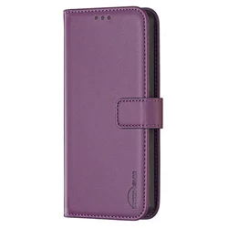 Versatile Leather Wallet Flip Case - Premium Protection for OPPO Reno12 5G (Dark purple)
