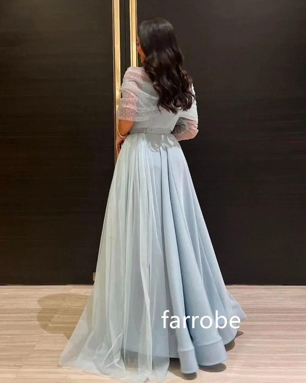 Exquisite Net Pleat A-line Off-the-shoulder Midi Dresses Cocktail Dresses Modern Style Pastrol Unisex Chinese Style F