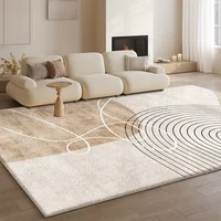 VIKAMA – tapis en flanelle moderne et léger, de luxe, pour salon, chambre à coucher, chevet, Simple, grand, antidérapant, lavable, décoration de maison 1