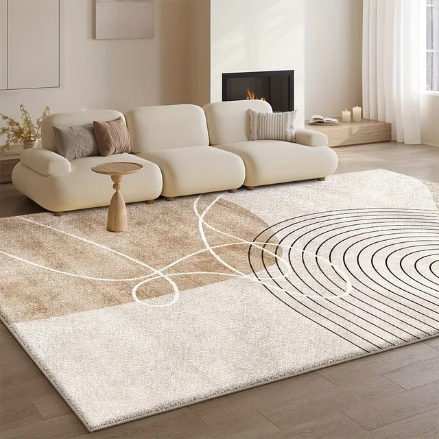 VIKAMA – tapis en flanelle moderne et léger, de luxe, pour salon, chambre à coucher, chevet, Simple, grand, antidérapant, lavable, décoration de maison 1