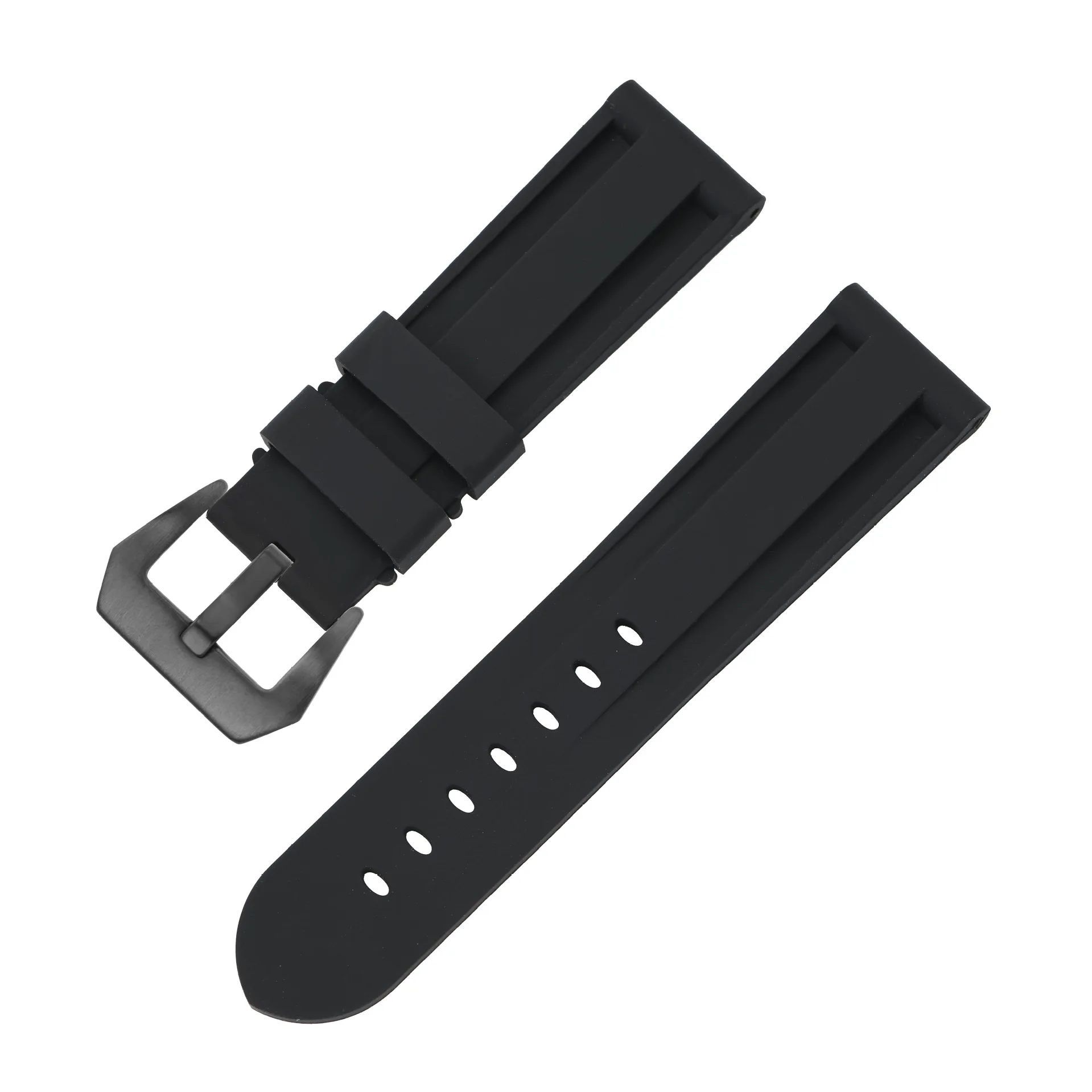 Silicone Rubber Waterproof Sport Watch Band Replacement
