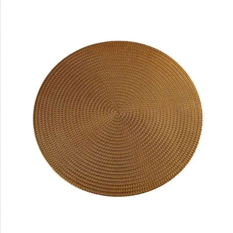 38CM Round PVC Placemat Kitchen Dining Table Mats Steak Pad Anti-scalding Insulation Pads  Nordic Hotel Restaurant Home Decor