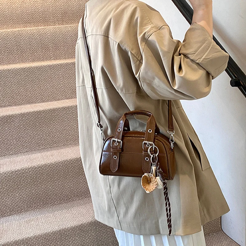 Retro Fashionable Women's Handbag New Quality Small Crossbody Pillow Bag Stylish Versatile Shoulder Shell Bag