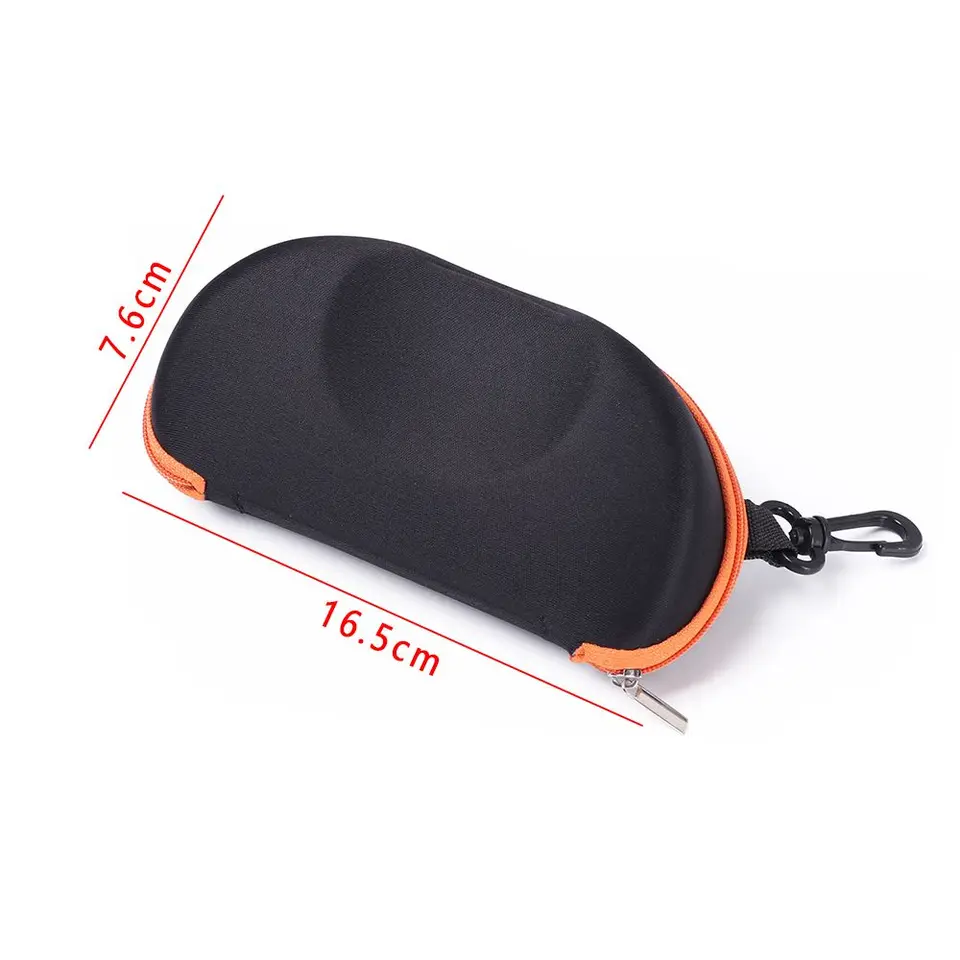Étui à Lunettes Tactique Avec Chiffon Microfibre Et Mousqueton - Pochette Portable En Nylon Pour Lunettes De Vue Et De Soleil
