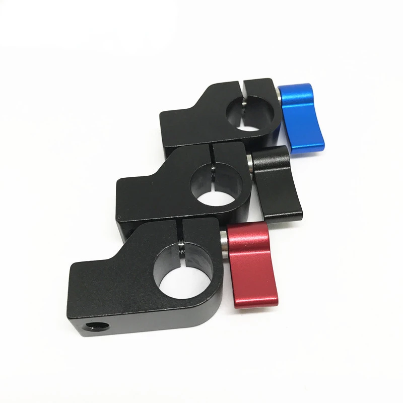 Description Picture 2 of itemAluminum 1/4" Thread 15mm Rod DSLR Rig Support Rail System Follow Magic Arm Monitor Rig Mount Rail Block Rod Clamp