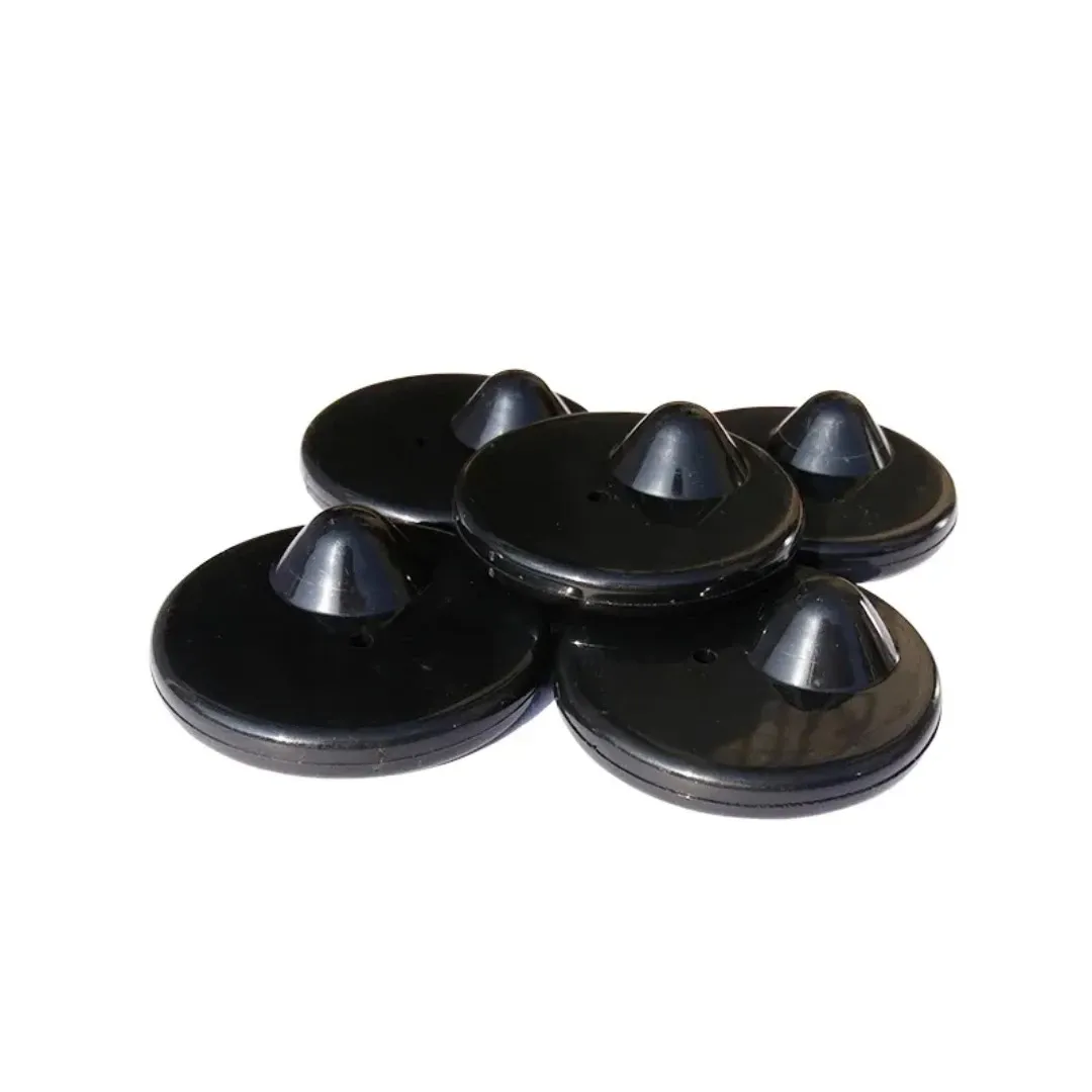 110 Pieces ABS Security Clothing Black Security Tags 8.2Mhz Eccentric Round Label EAS Anti Theft Alarm RF Hard Tag