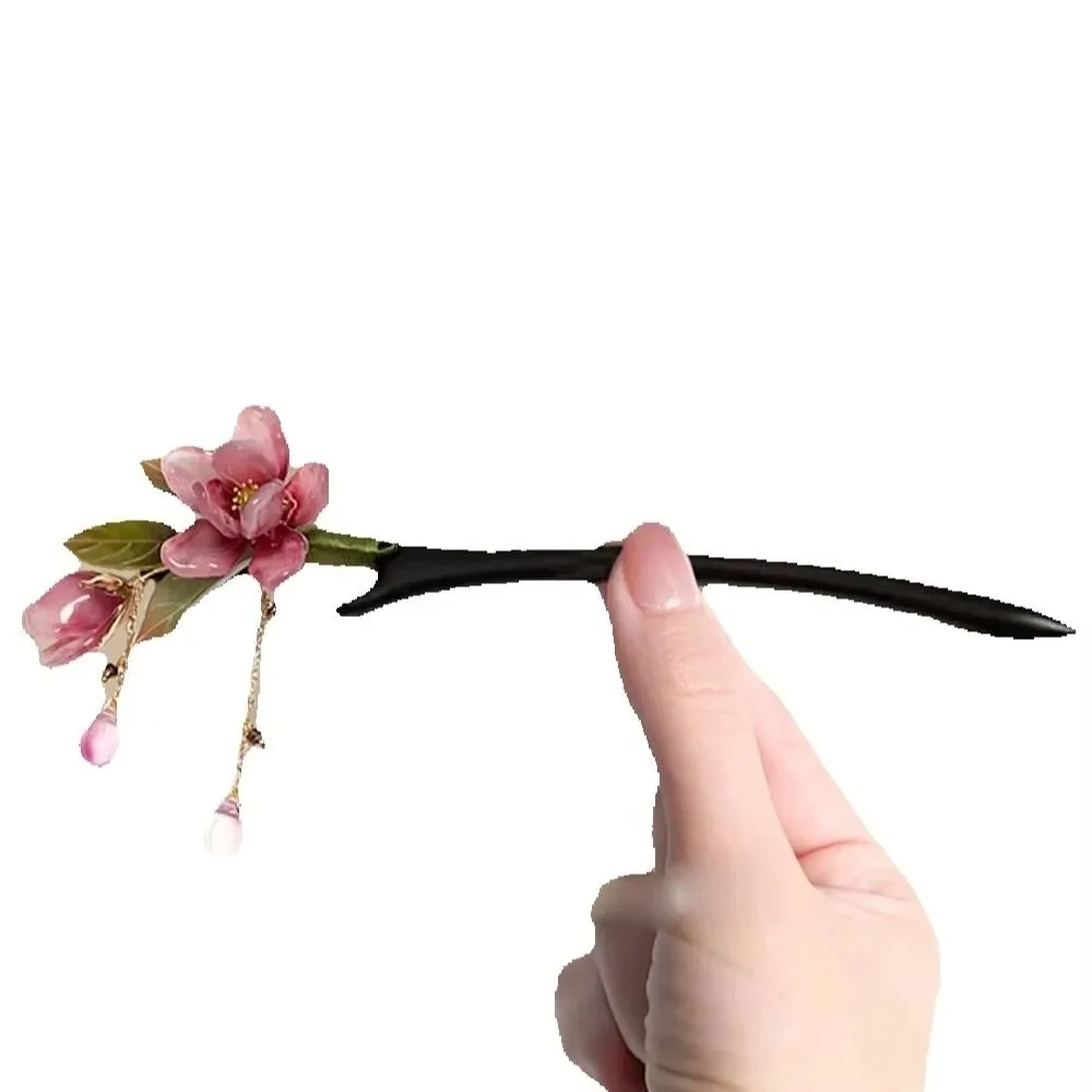 New Tassel Chinese Style Hairpin Lotus Flower Handmade Women's Hairpin Ancient Style Lotus Flower Hair Sticks Women
