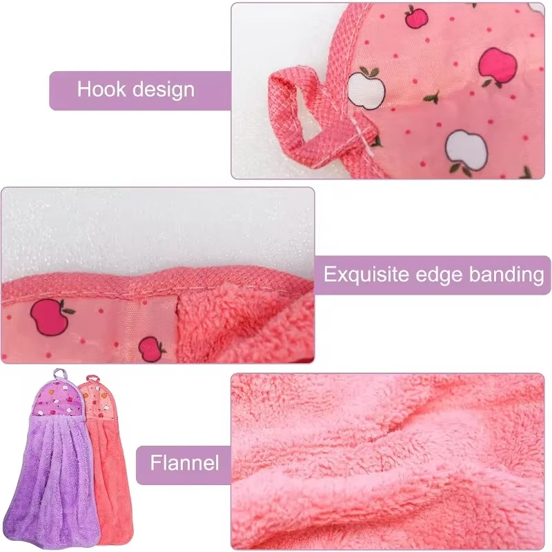 Description Picture 3 of item2PCS / 4PCS  Handing Towel Sets Soft Hand Towel for Home Absorbent Quick Drying Towels