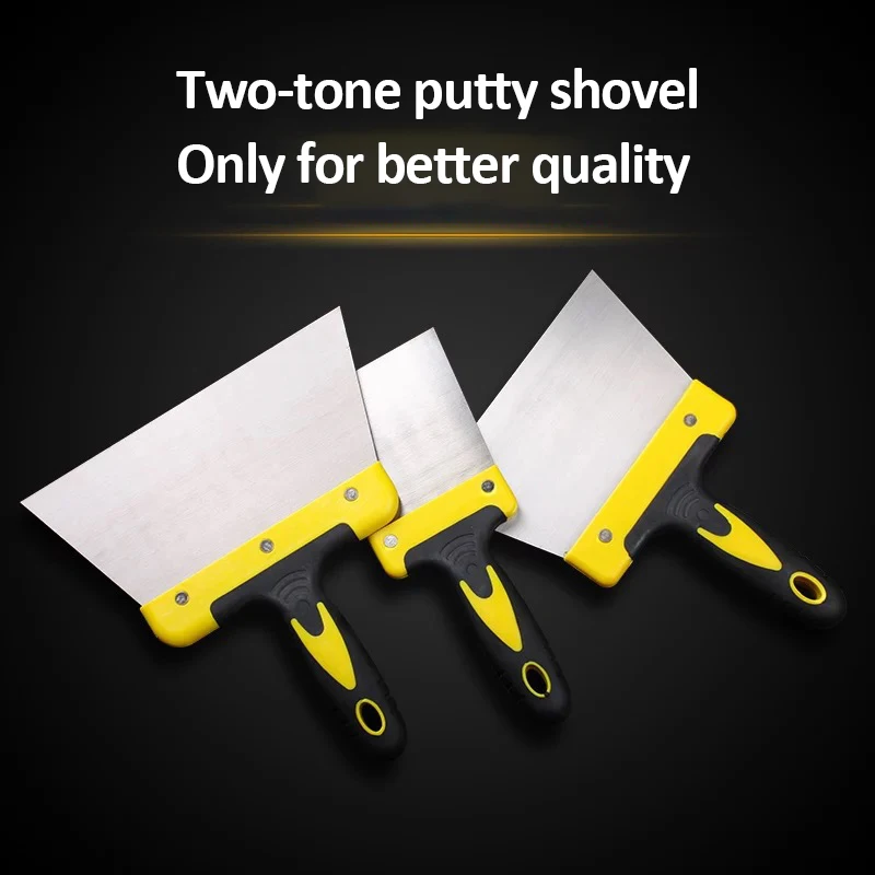 Stainless Steel Putty Knife Paint Tool Plaster Shovel Filling Spatula Hand Tool for Wall Repairing