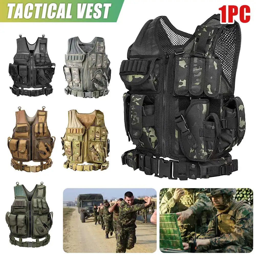 

Tactical Vest Outdoor Hunting Plate Carrier Protective Carrier Vest Airsoft Combat Equipment Military Army Vest Outdoor Hunting