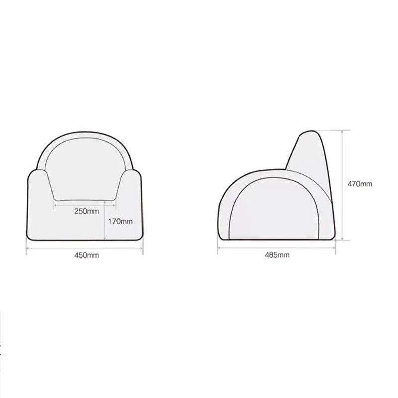 Kids Chair Sofa Child Baby Playpens Kinder Kawaii Children's Kid Couch Bumper Room Opens Lounger Pouf Toddler Furniture Bean Bag