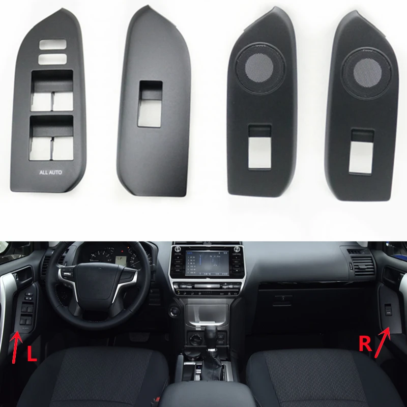 Front Rear Power Window Lifter Button Switch Panel Cover Audio Horn