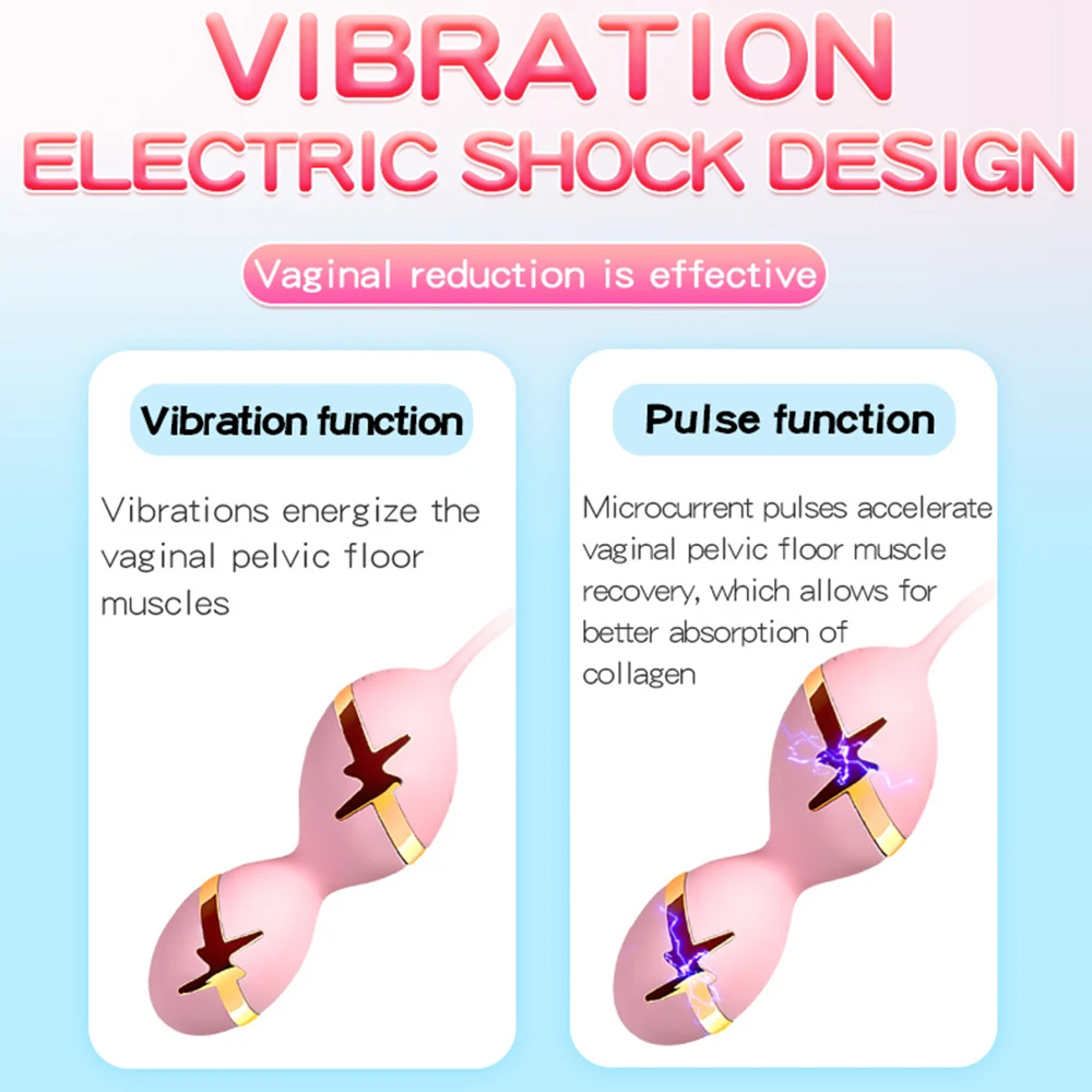 Wireless Remote Electric Shock Vibrating Egg Multi-Frequency Adjustable Sex Toys For Women Vaginal Tight Exercise Panty Vibrator