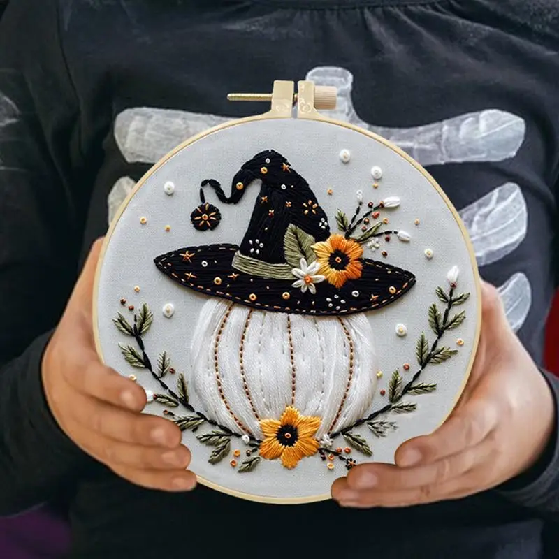 Halloween Embroidery Kit Complete Craft Set
