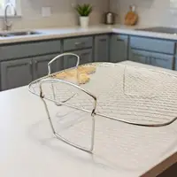 Air Fryer Grille Suitable For Air Fryers Oven Grill Stainless Steel Stackable Grill Kitchen Utensils Cook Multiple Foods