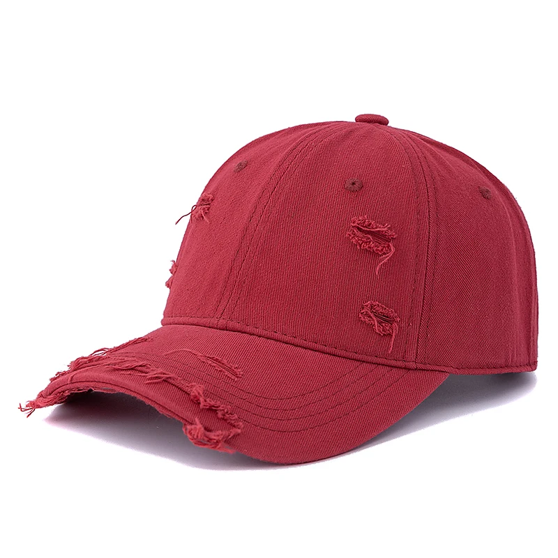Heißer Verkauf Gewaschene Baumwolle Retro Distressed stil Kappe Hohe Qualität Baseball Kappe Frauen Dopamin Kappe Outdoor Hüte – Detail 13