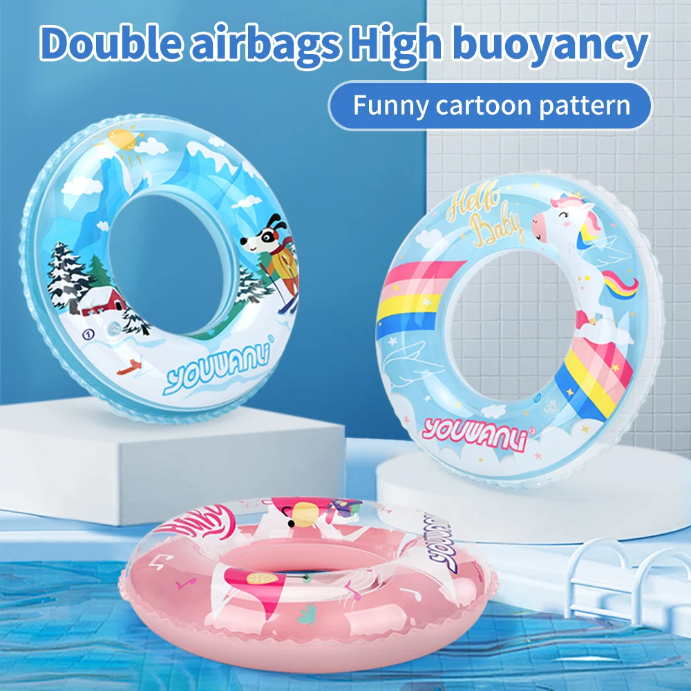 Swimbobo Cartoon Baby Swimming Ring Inflatable Swim Underarm Float Child Pool Floating For Summer Water Sports Toys 3