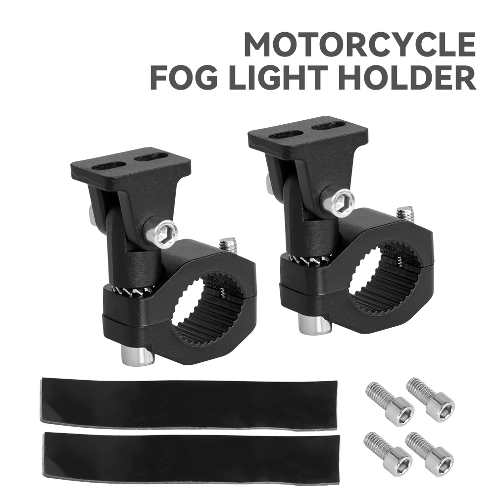 Motorcycle LED Headlight Spotlight Mount Bracket Adjustable Fog Light Auxiliary Lamp Bumper Holder Motorcycle Accessories