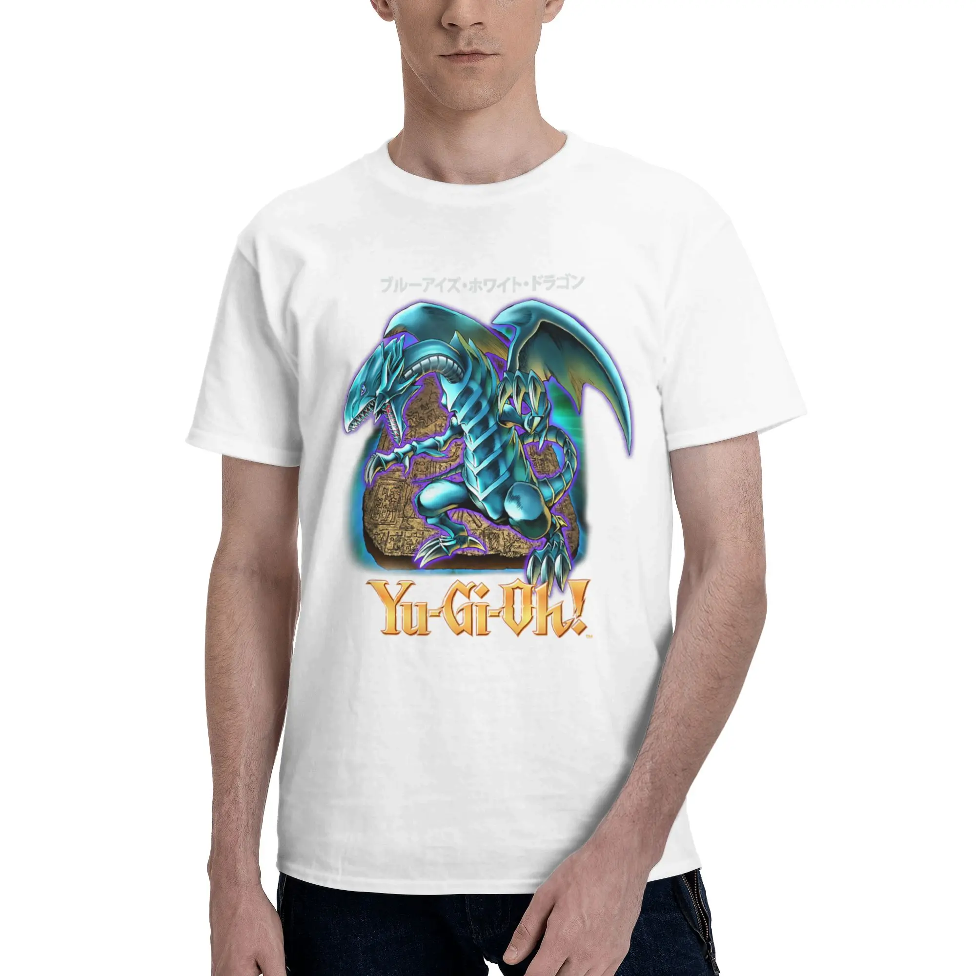 Blue Eyes White Dragon 100% Cotton Graphic T-Shirt