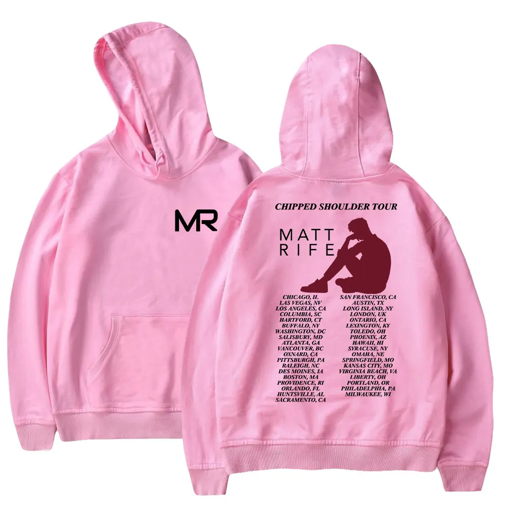 thumbnail image 1 of Sudadera con capucha de Matt Rife 2023 con estampado de la gira Chipped Shoulder, unisex, divertida, ropa de calle, 1 of 5