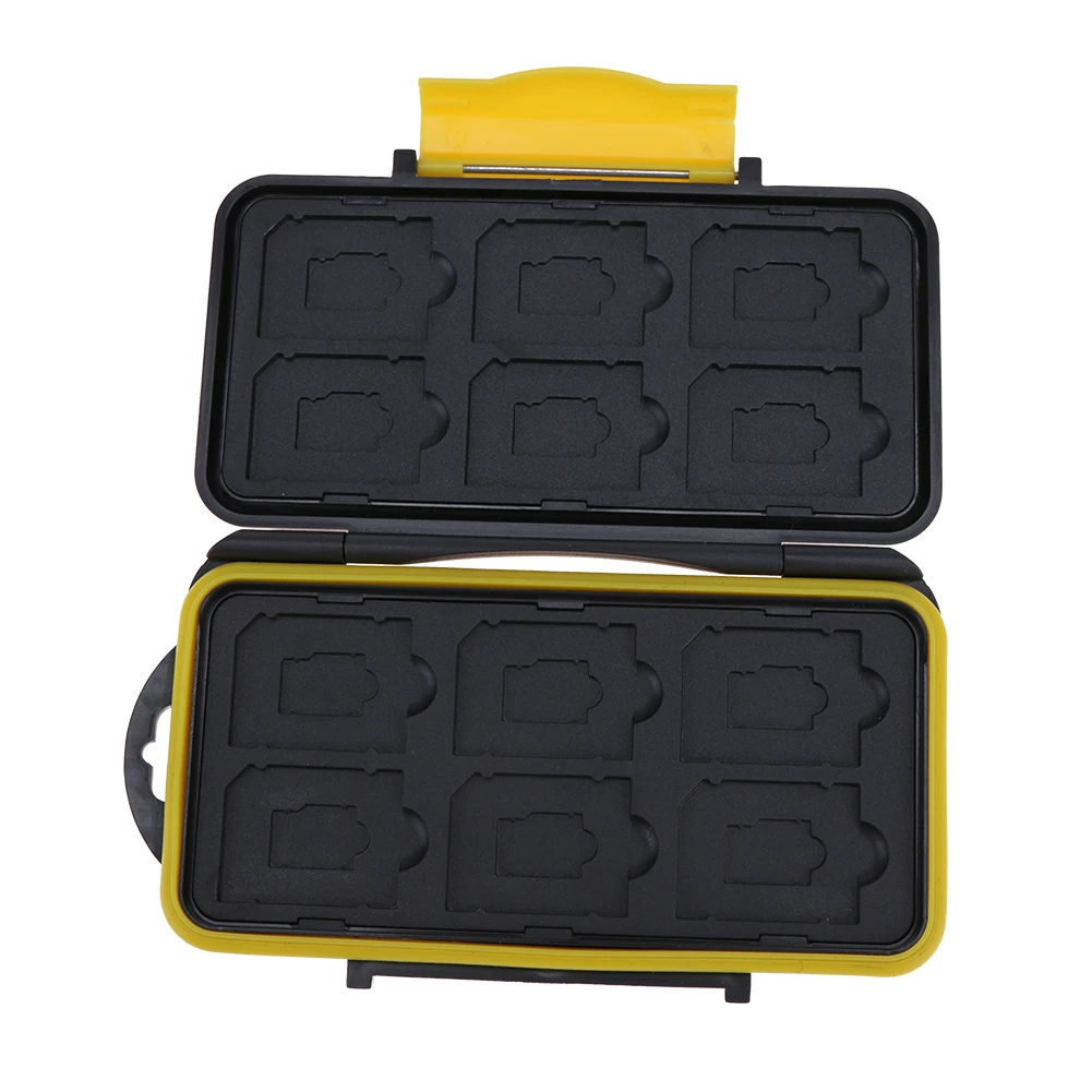 Multi-grid Storage Box Anti-Shock Waterproof Storage Card Case Protector Cover Large Capacity Portable for ID Credit Card Holder