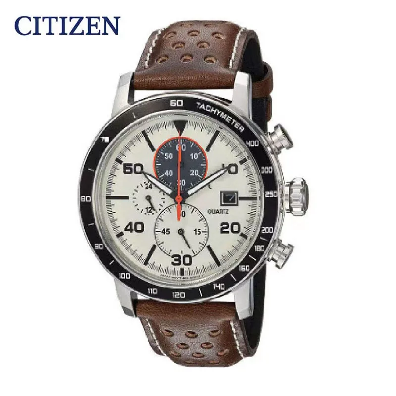 Citizen Watch For Men Luxury Quartz Chronograph Sport Waterproof Man Orologi Orologio Da Polso In Acciaio Inossidabile Di Moda Militare