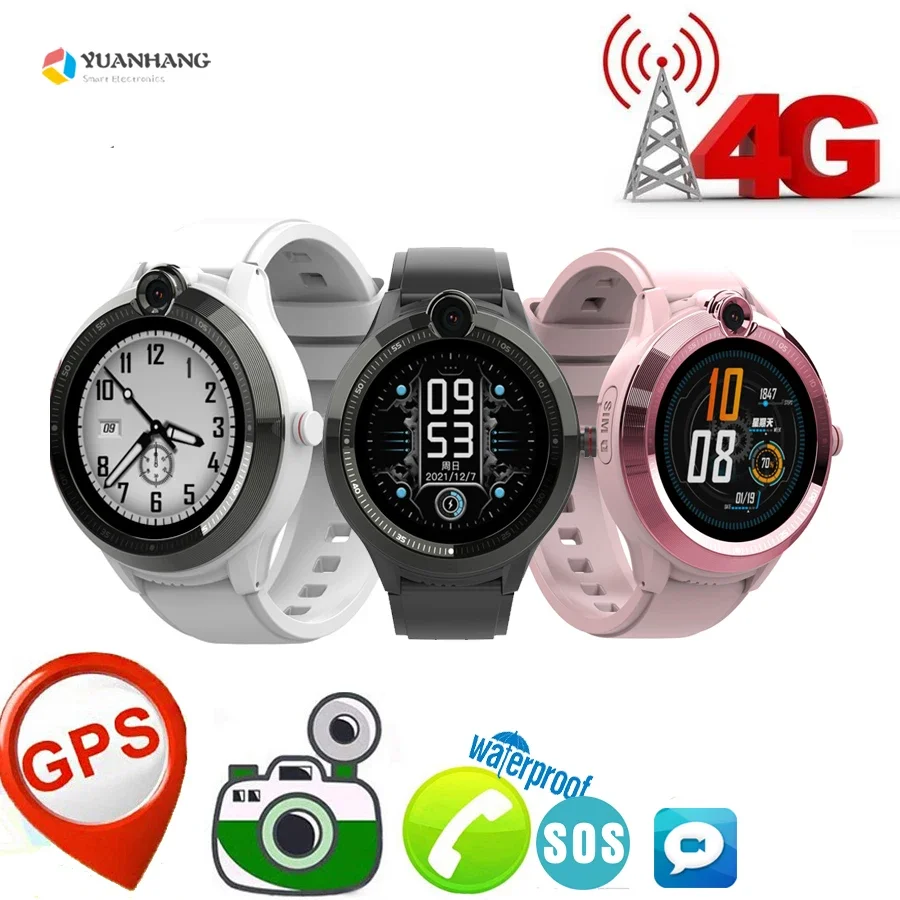 

IP67 Waterproof Smart 4G GPS WI-FI Tracker Locate Kid Student Remote Camera Monitor Smartwatch Video Call Android Phone Watch