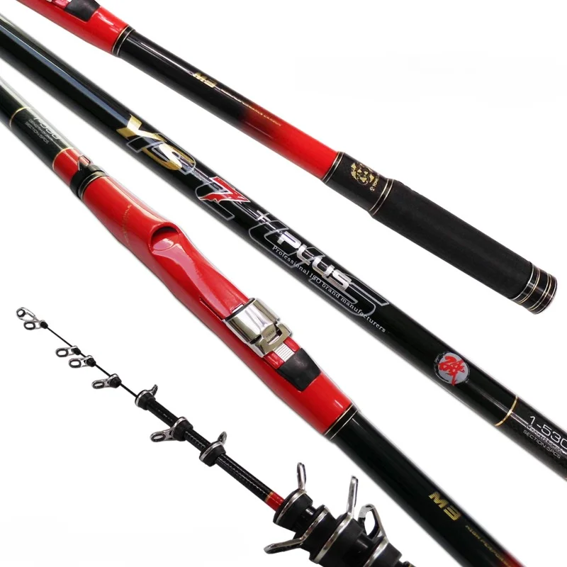 

YONG SUNG Rock Fishing Rod with FUJI Reel Seat and Stainless Steel Guides Carbon Fiber Fishing Rod 4.3m 5.3m with Spare Rod Tip