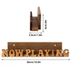 Now Playing Vinyl Record Stand Display Wall Mount Solid Wood Album Shelf Bracket Hanging Storage LP Holder Retro Gift for Music 6