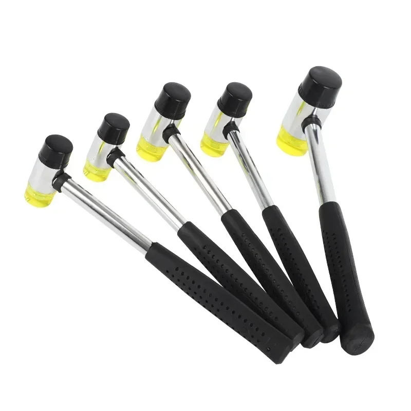 Rubber Hammer Double Face Soft Tap Rubber Hammer 25mm Multifunctional Glazing Window Beads Hammers Nylon Head