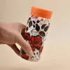 Portable 304 Stainless Steel Insulated Cup Double Wall 200ml Water Bottle Printed Leak Proof Vacuum Handy Cup Outdoor Travel 2