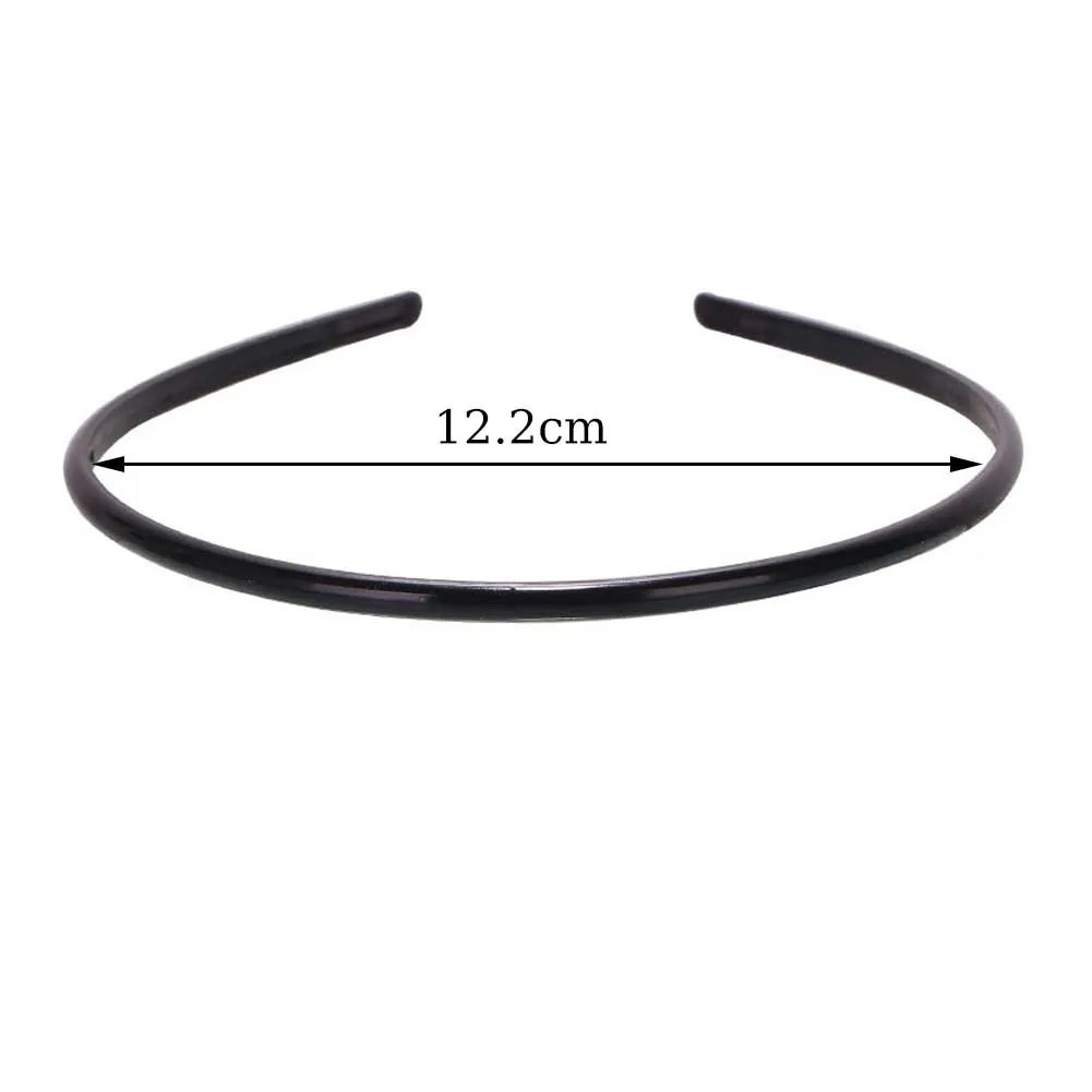 1Pcs Black Simple Wide Headband Various Sizes Girl Women Face Wash Headband DIY Jewelry Material Headband Wholesale