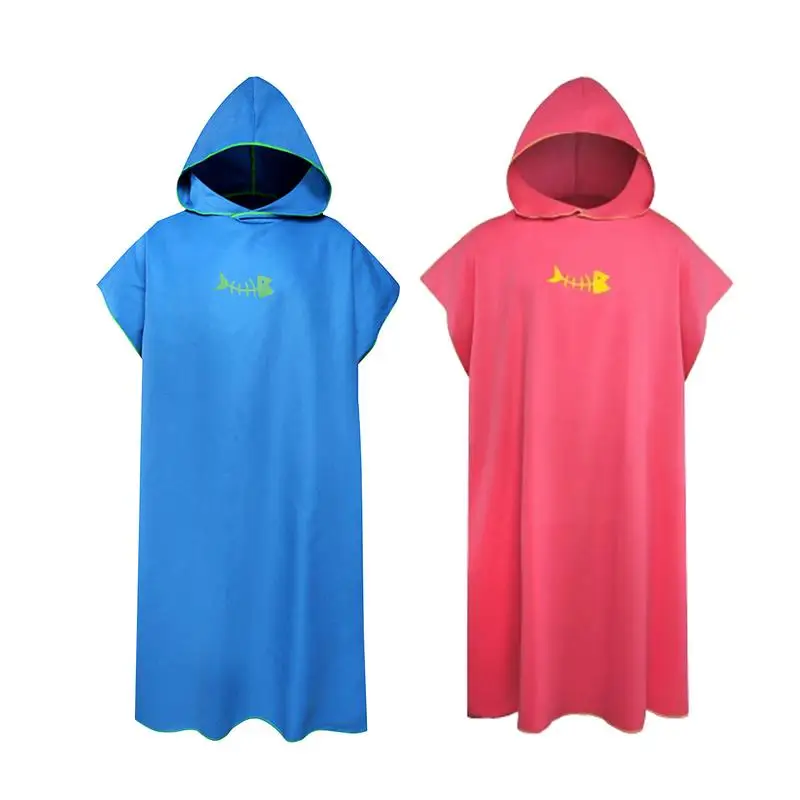 

Microfiber Wearable Bath Towel Fine Fiber Soft Absorbent Quick Drying Hooded Robe For Women Beach Swimming Soft Bath Towel