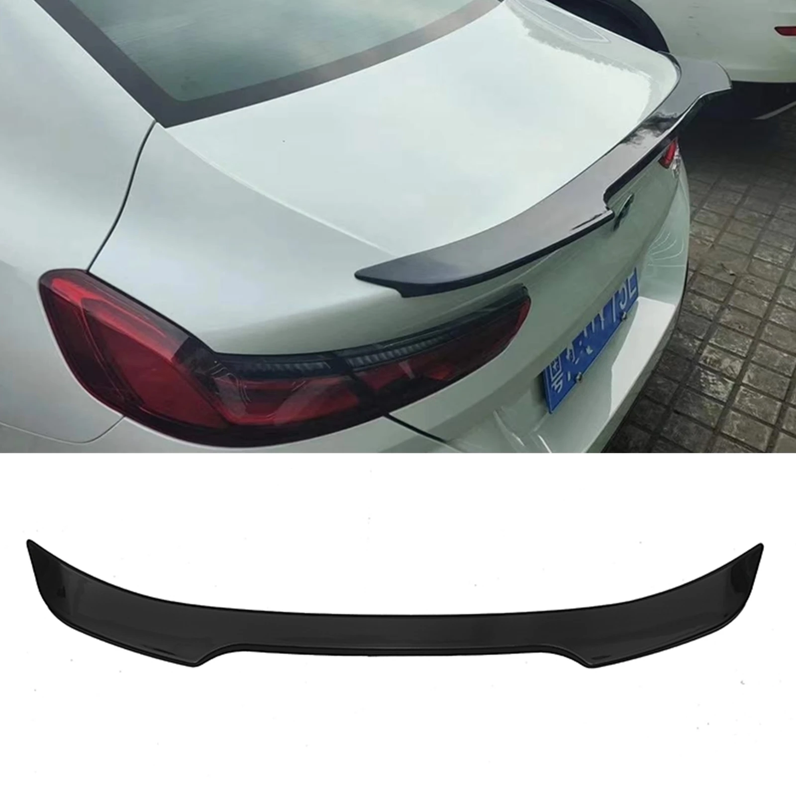 

Rear Trunk Spoiler Wing For BMW BMW 8 Series G14 G15 G16 840i Gran Coupe Sedan F93 M8 Sedan 2018-2021 4-Door Black Splitter Lip