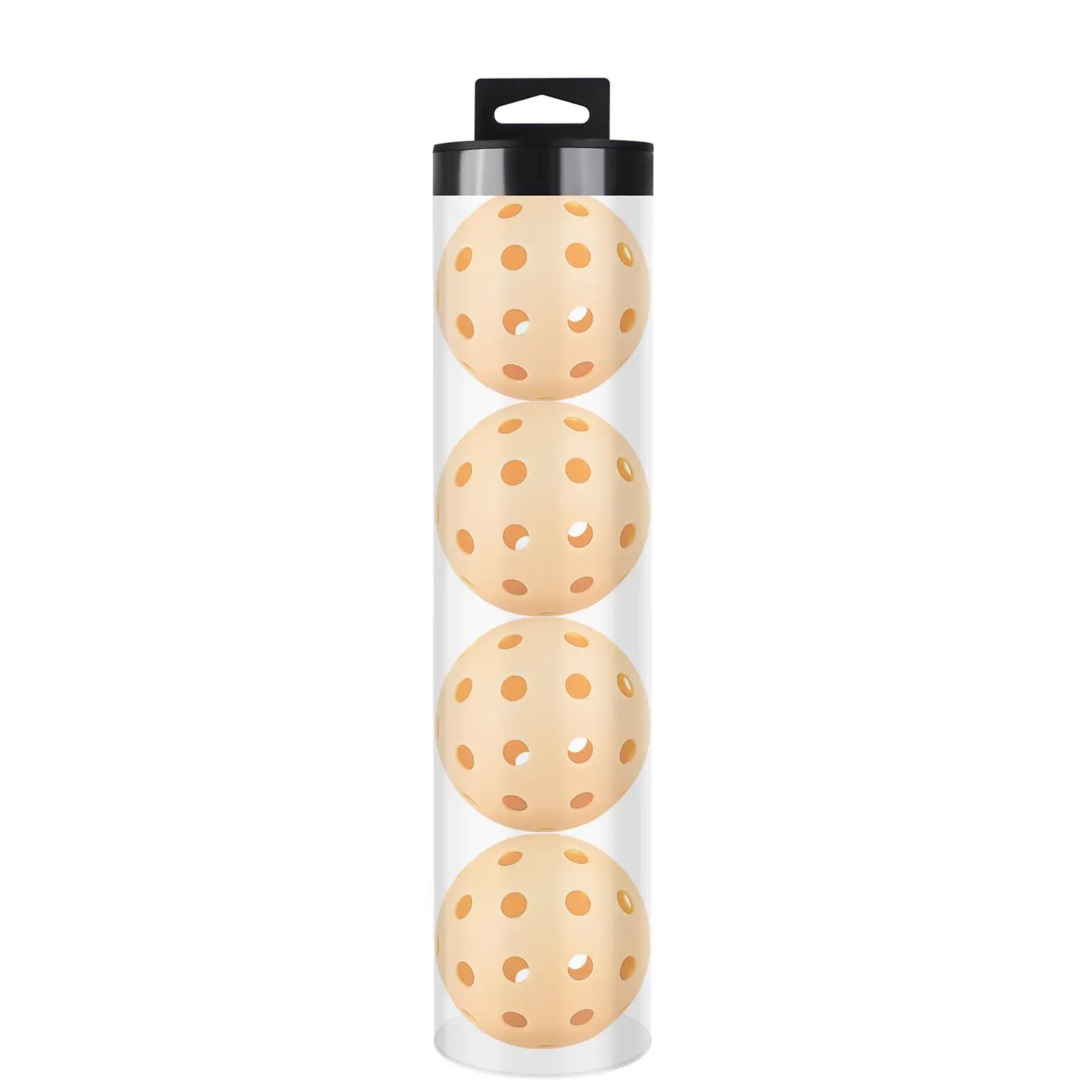 Tennis Ball Holder Pickleball Ball Storage Tube with Cover Transparent