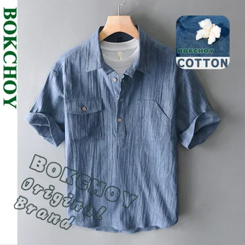 2025 Spring Summer New Vintage Loose Cotton Ramie Short 1