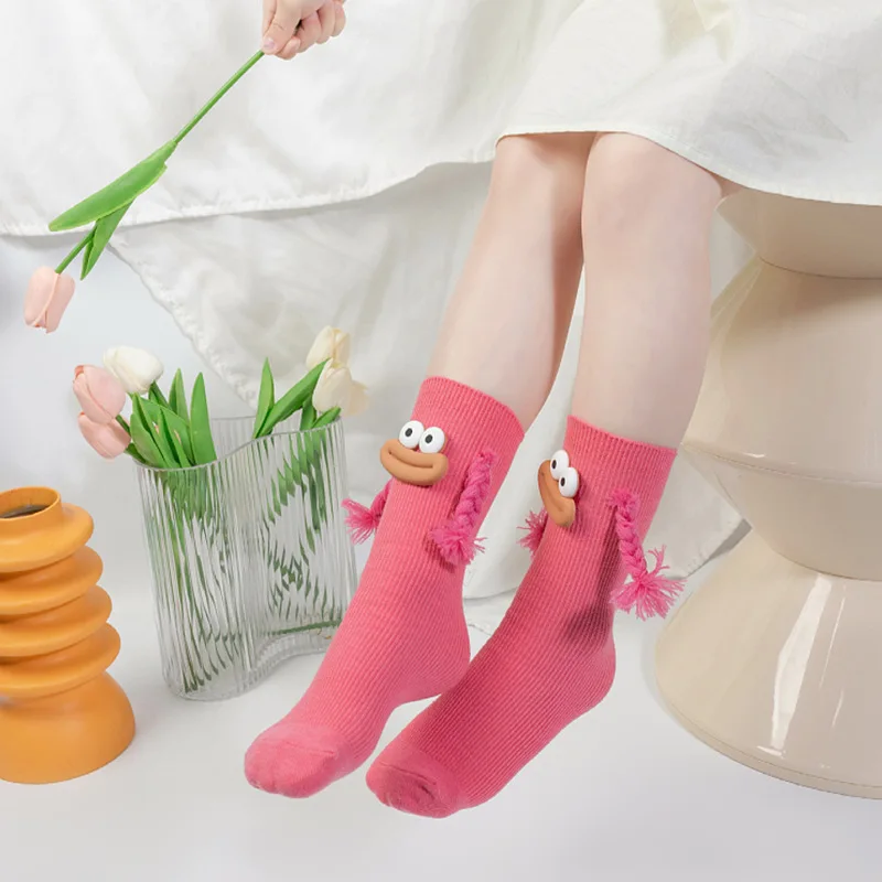 Creative Design Children Socks Cotton Girls Cute Cartoon Soft Fashion Tube Socks Kids Girl 2 12 Years Stockings