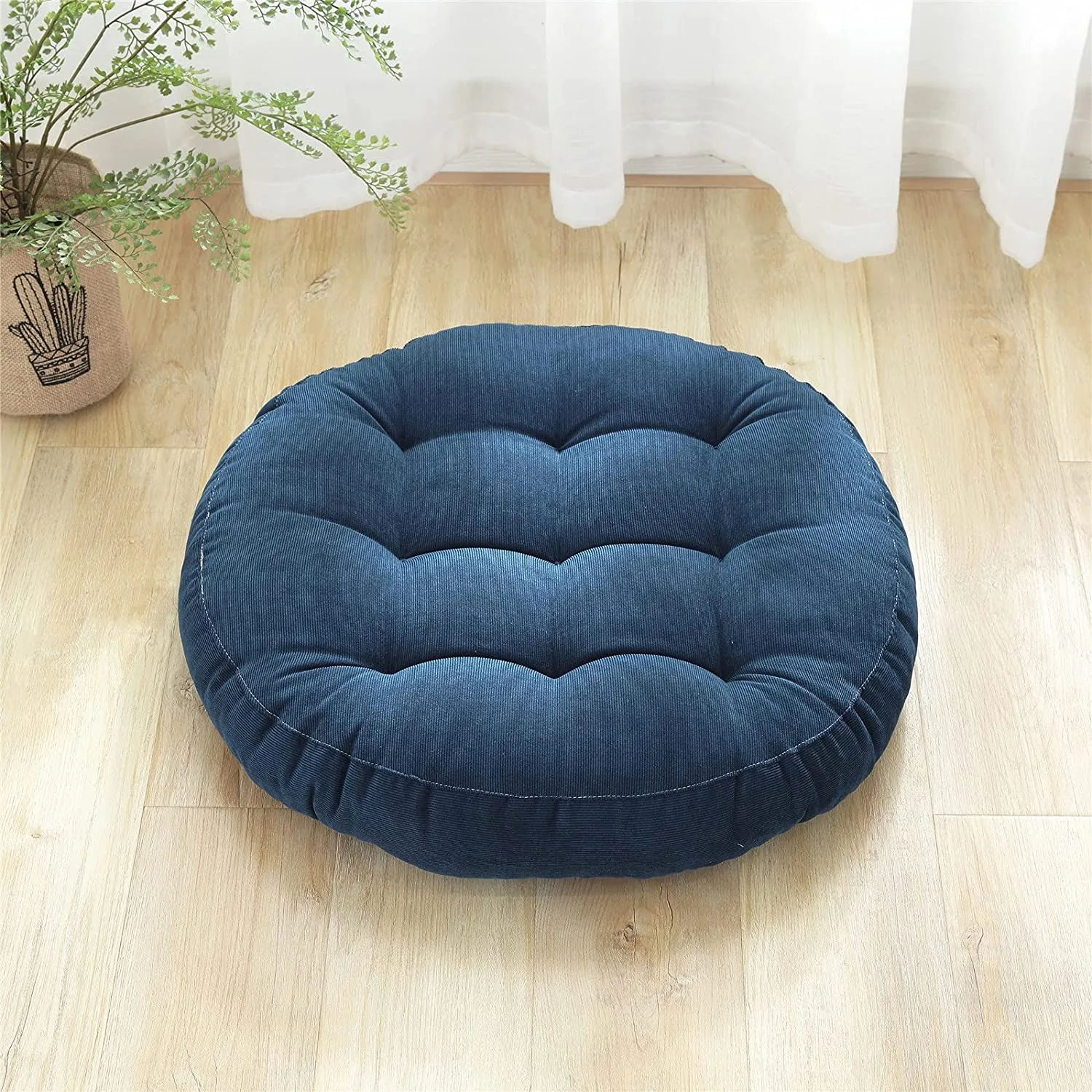 Inyahome Floor Pillows Cushions Round Chair Cushion Outdoor Seat Pads for Sitting  Meditation Yoga Living Room Sofa Balcony