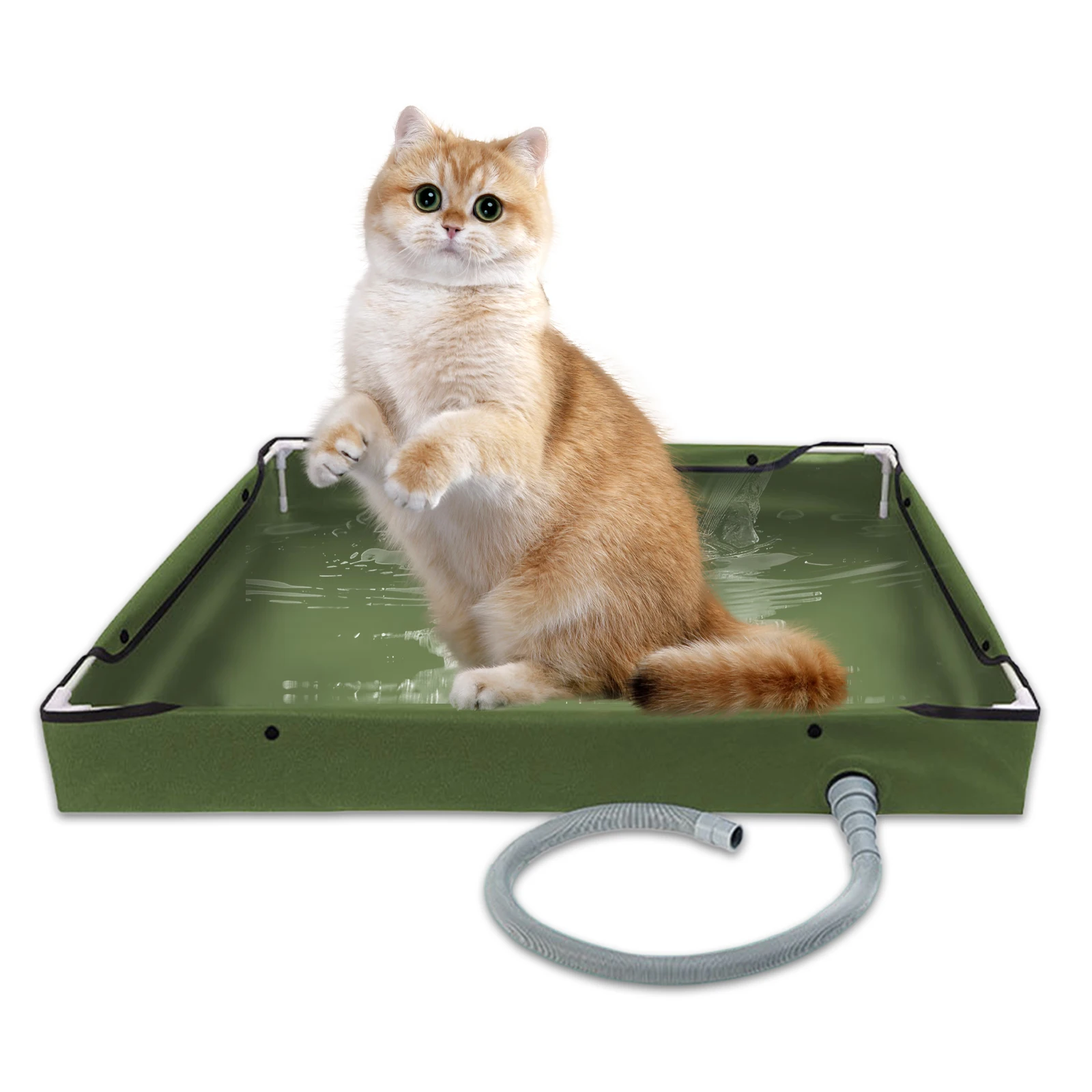 Portable Shower Pan Camping Shower Base Camping Shower Tent Floor Base for RV Outdoor Camping Shower Beach Pet Bath