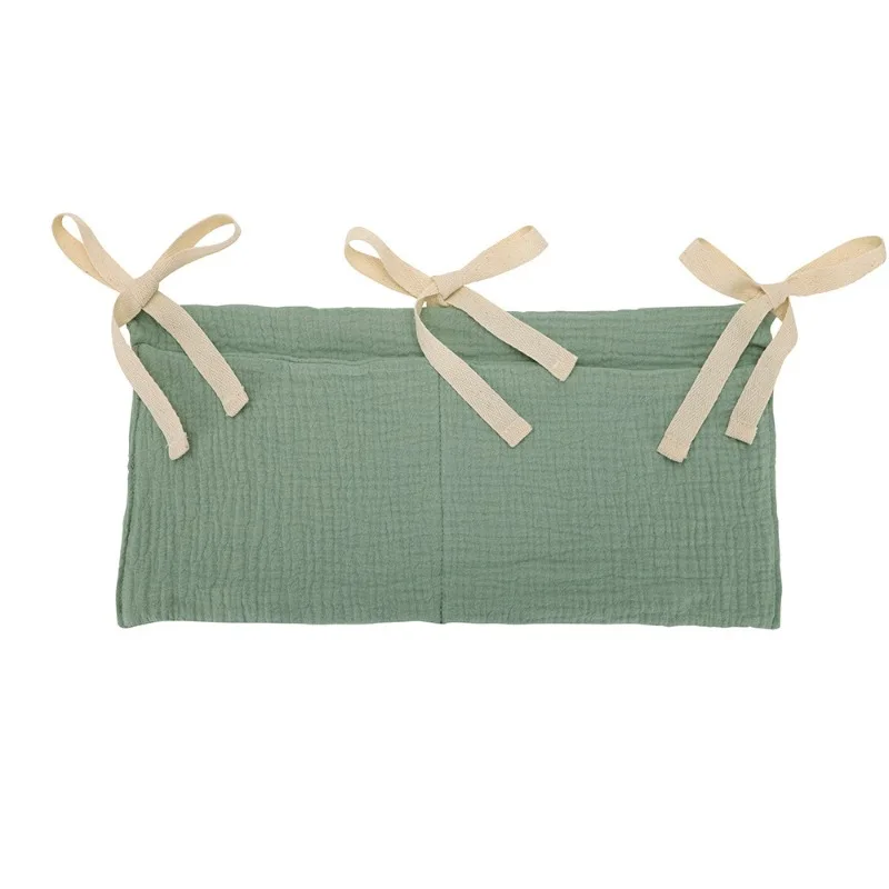 Organizer per Culla, Borsa Portaoggetti per Lettino con 2 Tasche, Borsa Appendibile per Pannolini e Giocattoli, Organizzatore per Passeggino - immagine 3